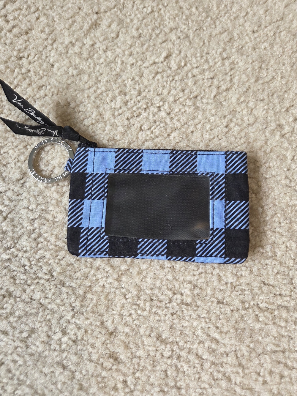 Vera Bradley Zip ID Case- Alpine Check